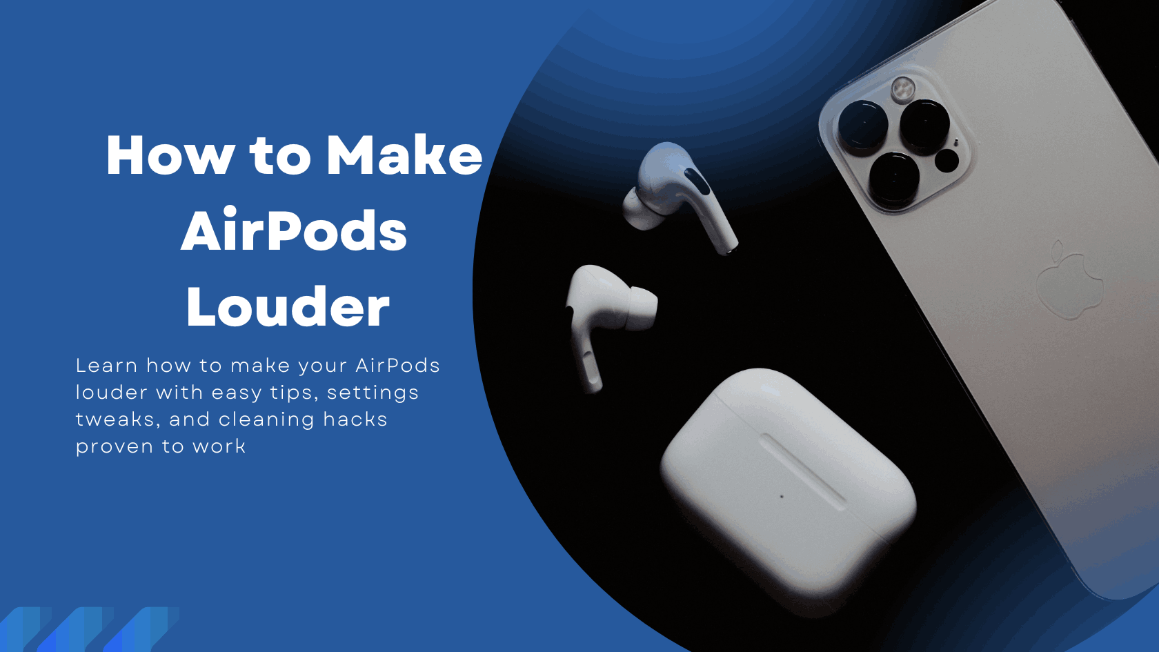 banner for blog on airpods volume