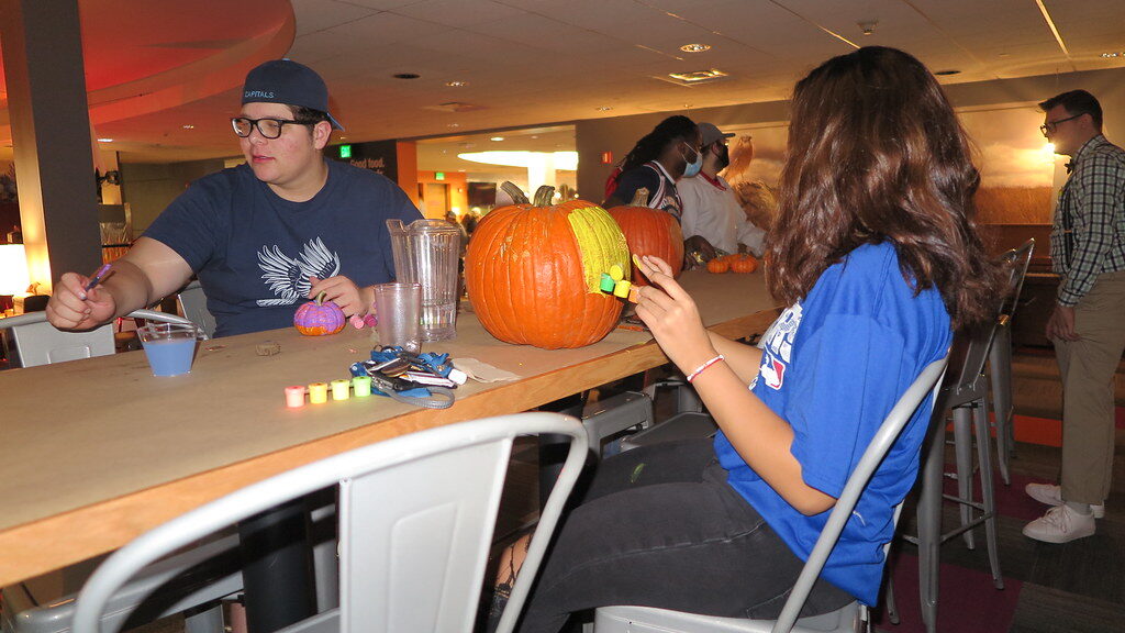 people trying pumpkin painting ideas